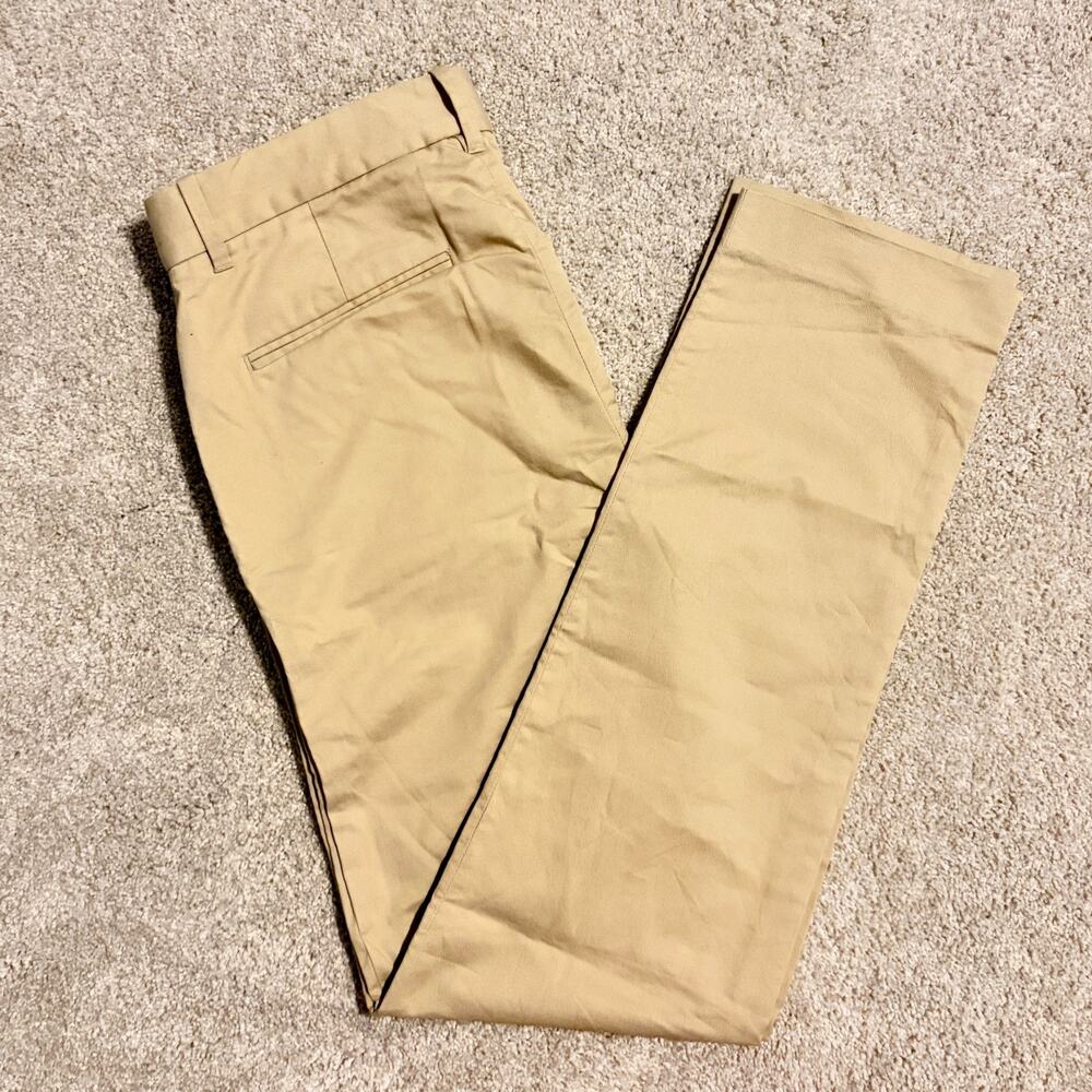 Crewcuts Ludlow Dress Pants Boys 16 Tan Khaki Cotton Suit Trouser Preppy J.Crew